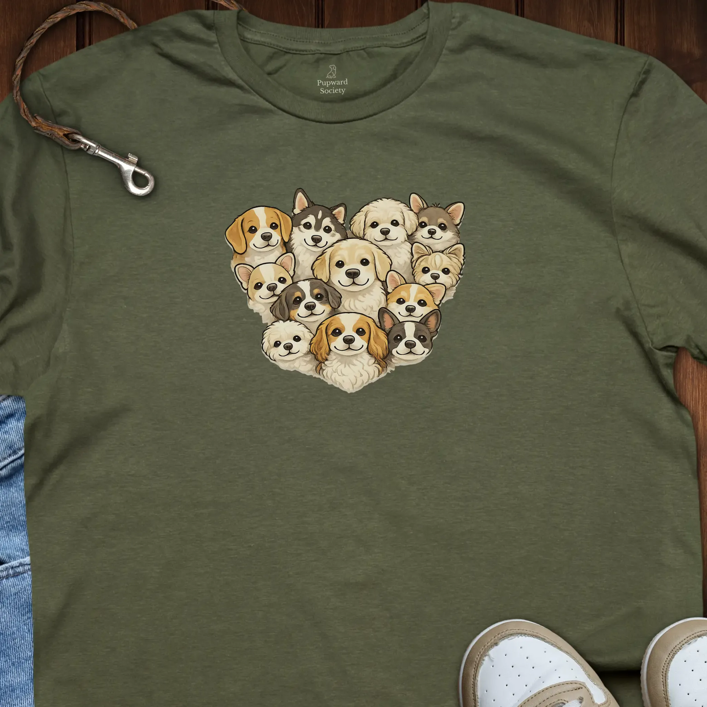 Dog Heart Collage T-Shirt