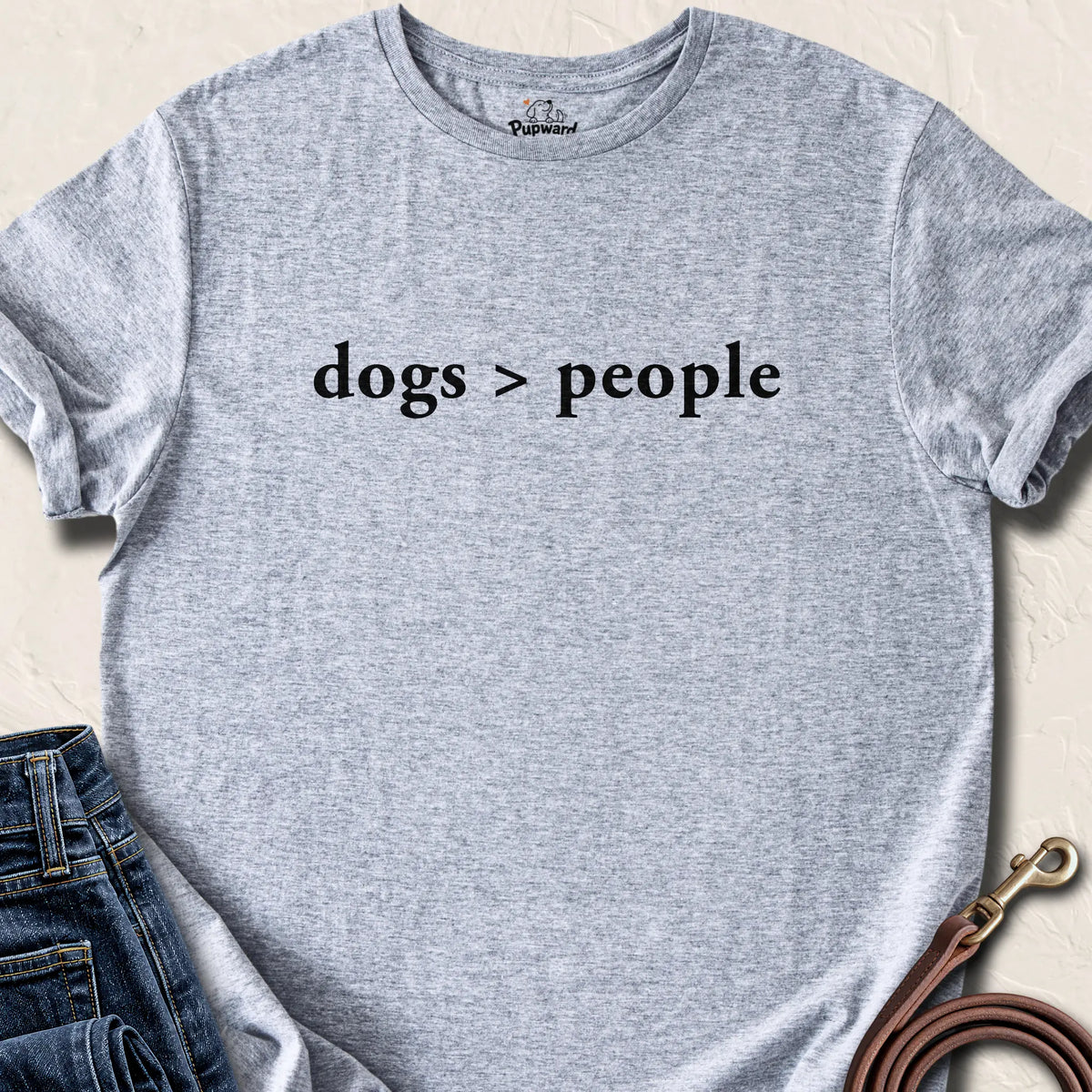 Dogs Over People Tee — Sport Grey standard