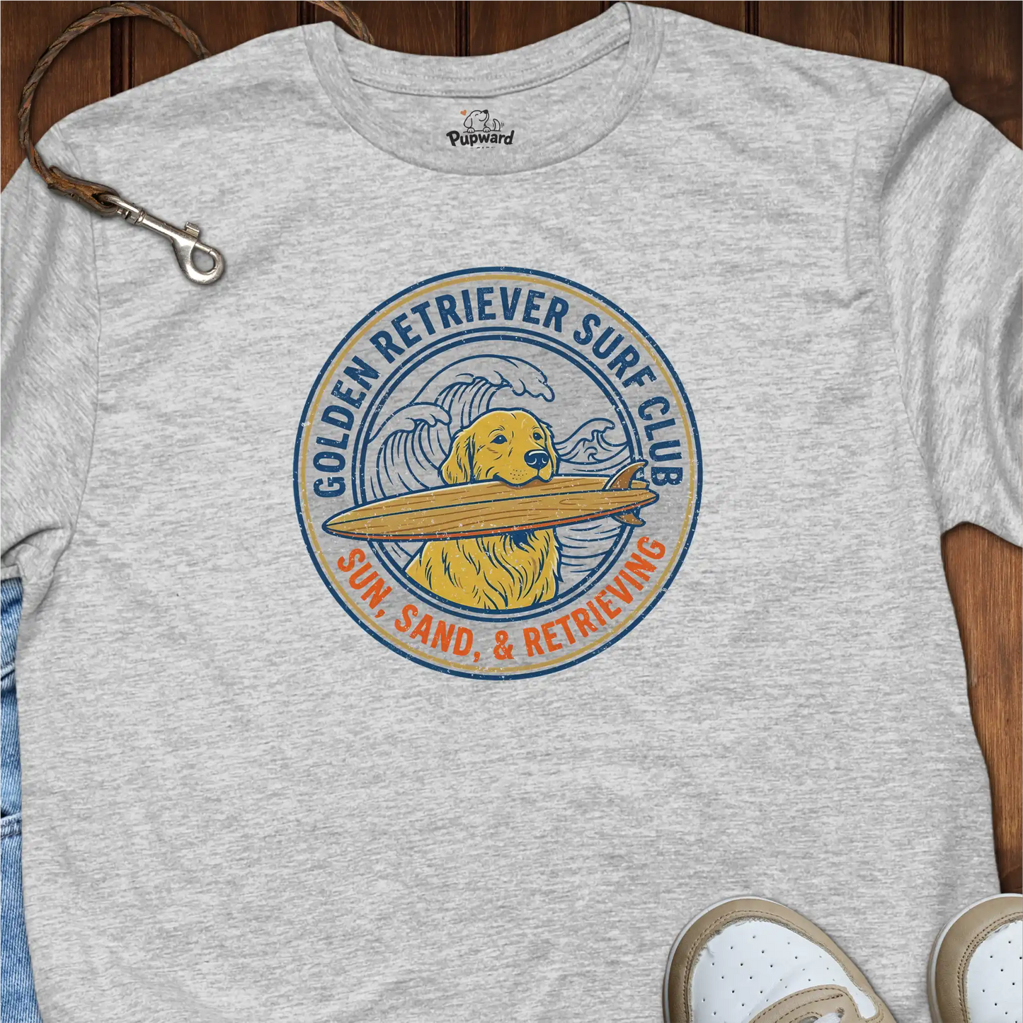 Golden Retriever Surf Club T-Shirt