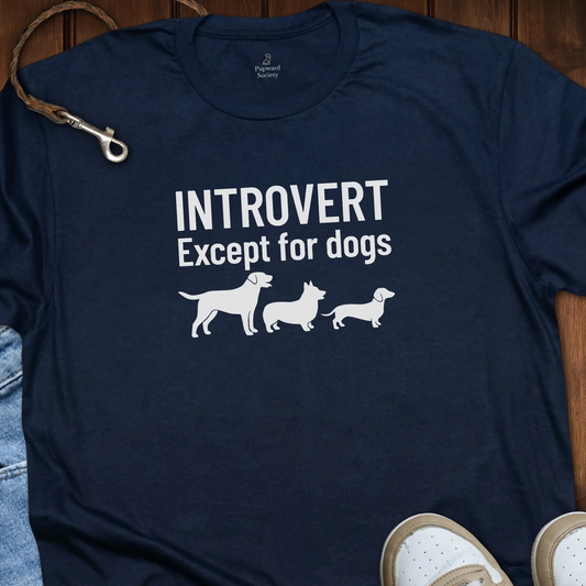 Introvert Except For Dogs Shirt