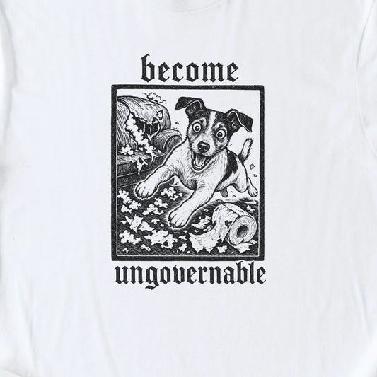 Become Ungovernable T-Shirt — White zoomed