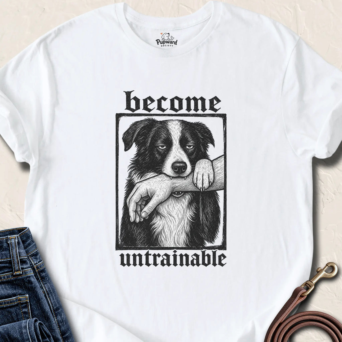 Become Untrainable T-Shirt — White standard