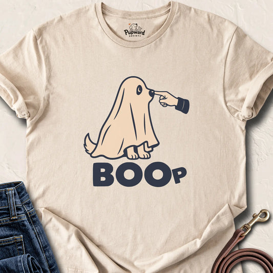 BOOP Ghost Dog T-Shirt — Sand standard