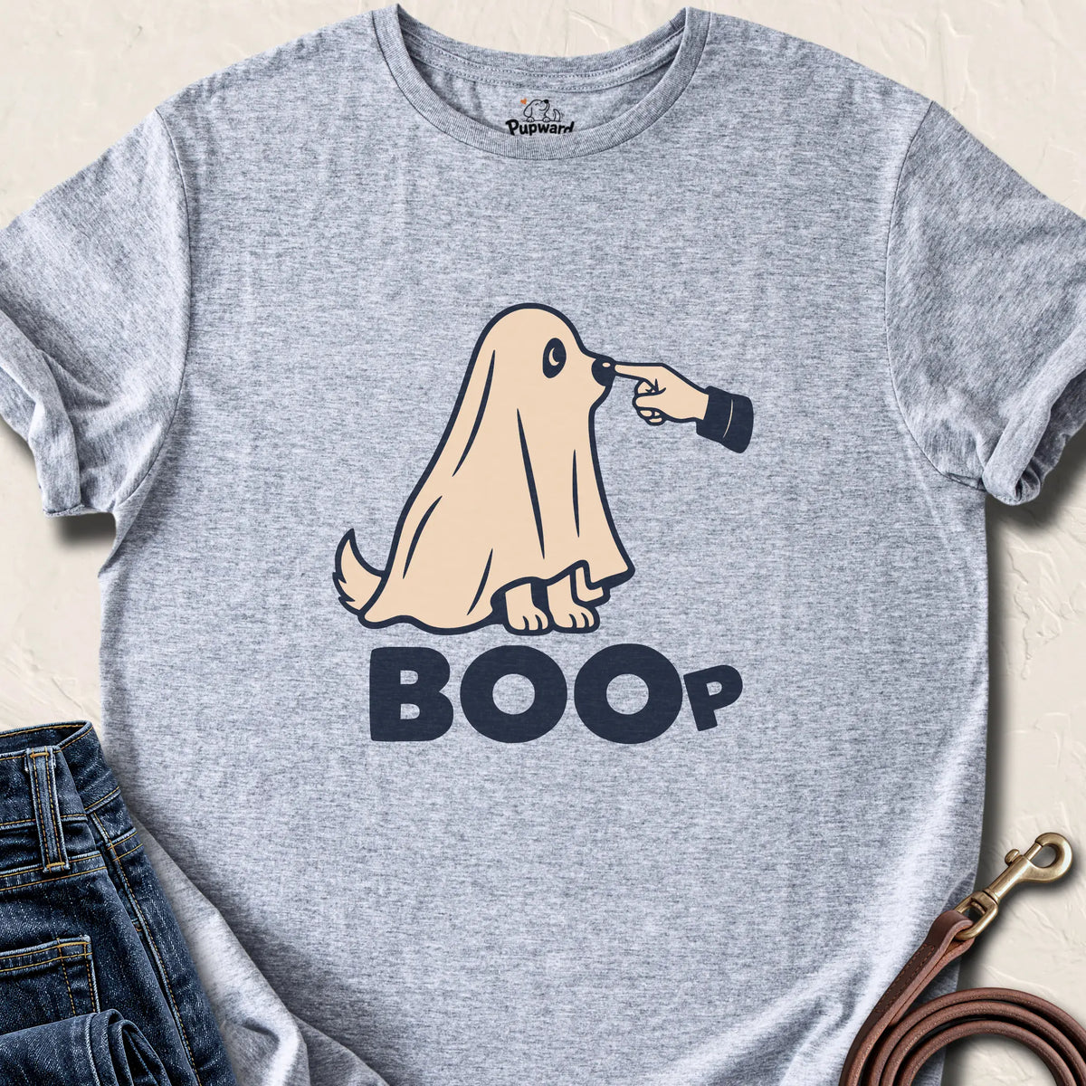 BOOP Ghost Dog T-Shirt — Sport Grey standard
