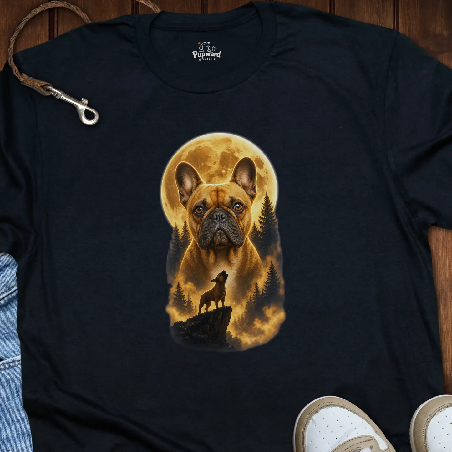Boston Terrier Moon T-Shirt