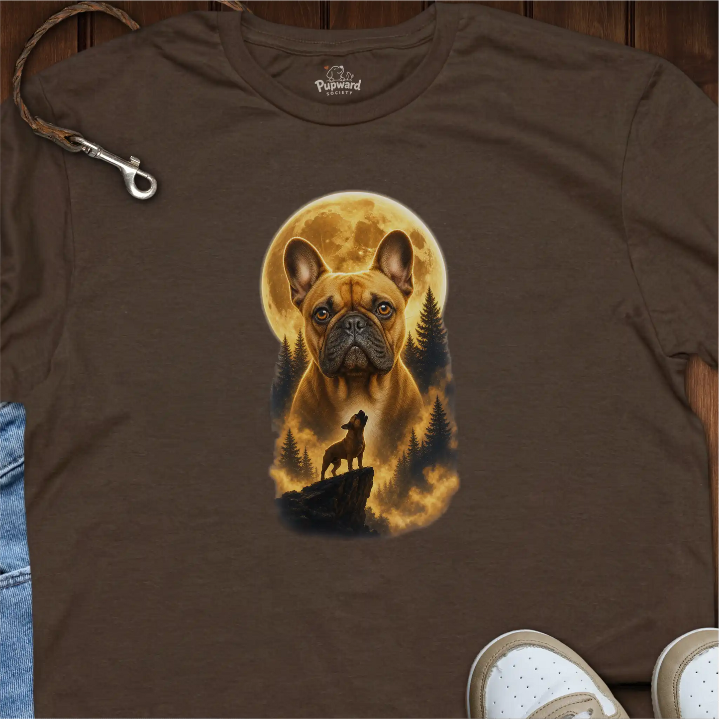 Boston Terrier Moon T-Shirt