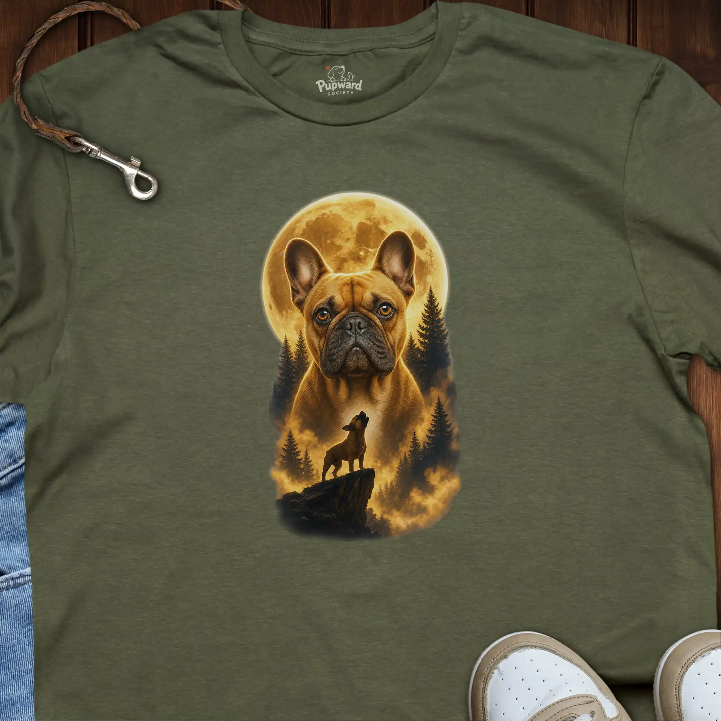 Boston Terrier Moon T-Shirt