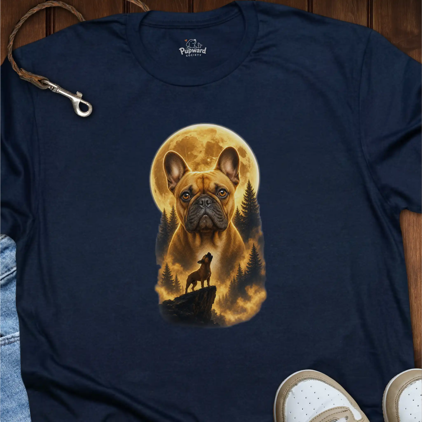 Boston Terrier Moon T-Shirt