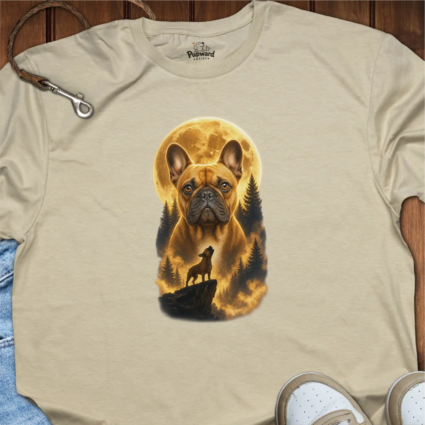 Boston Terrier Moon T-Shirt