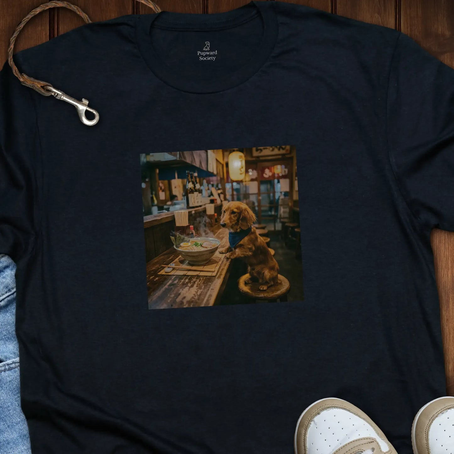 Dachshund Eating Ramen T-Shirt