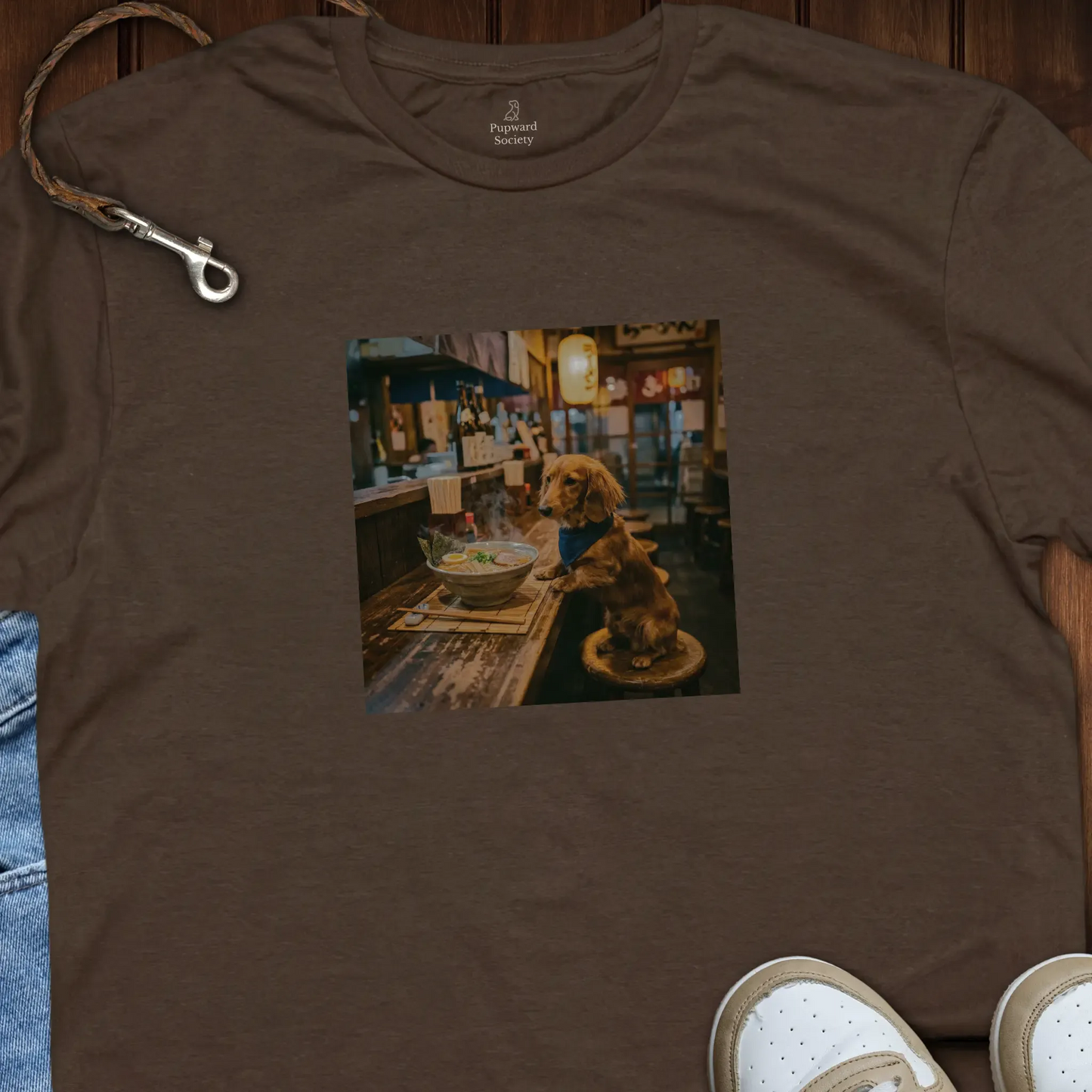 Dachshund Eating Ramen T-Shirt