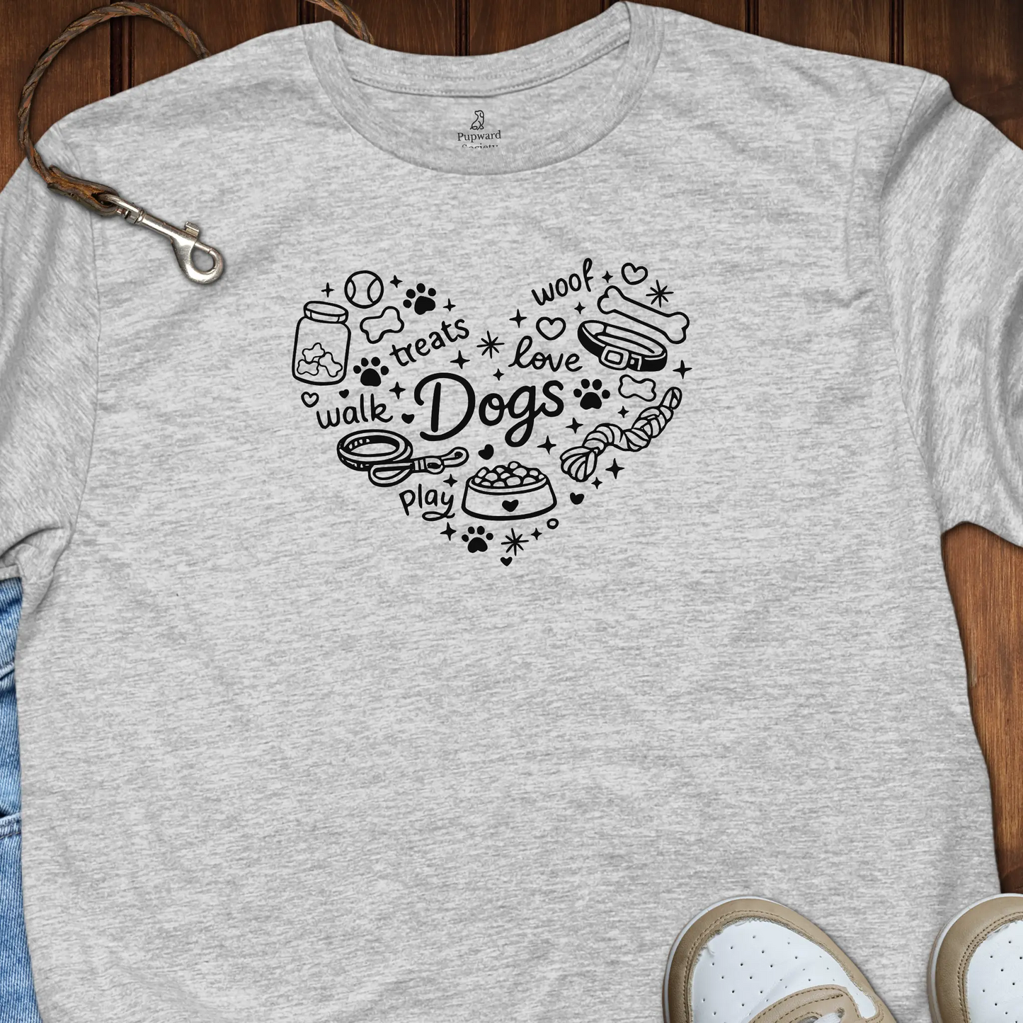 Dog Accessories Heart Collage T-Shirt