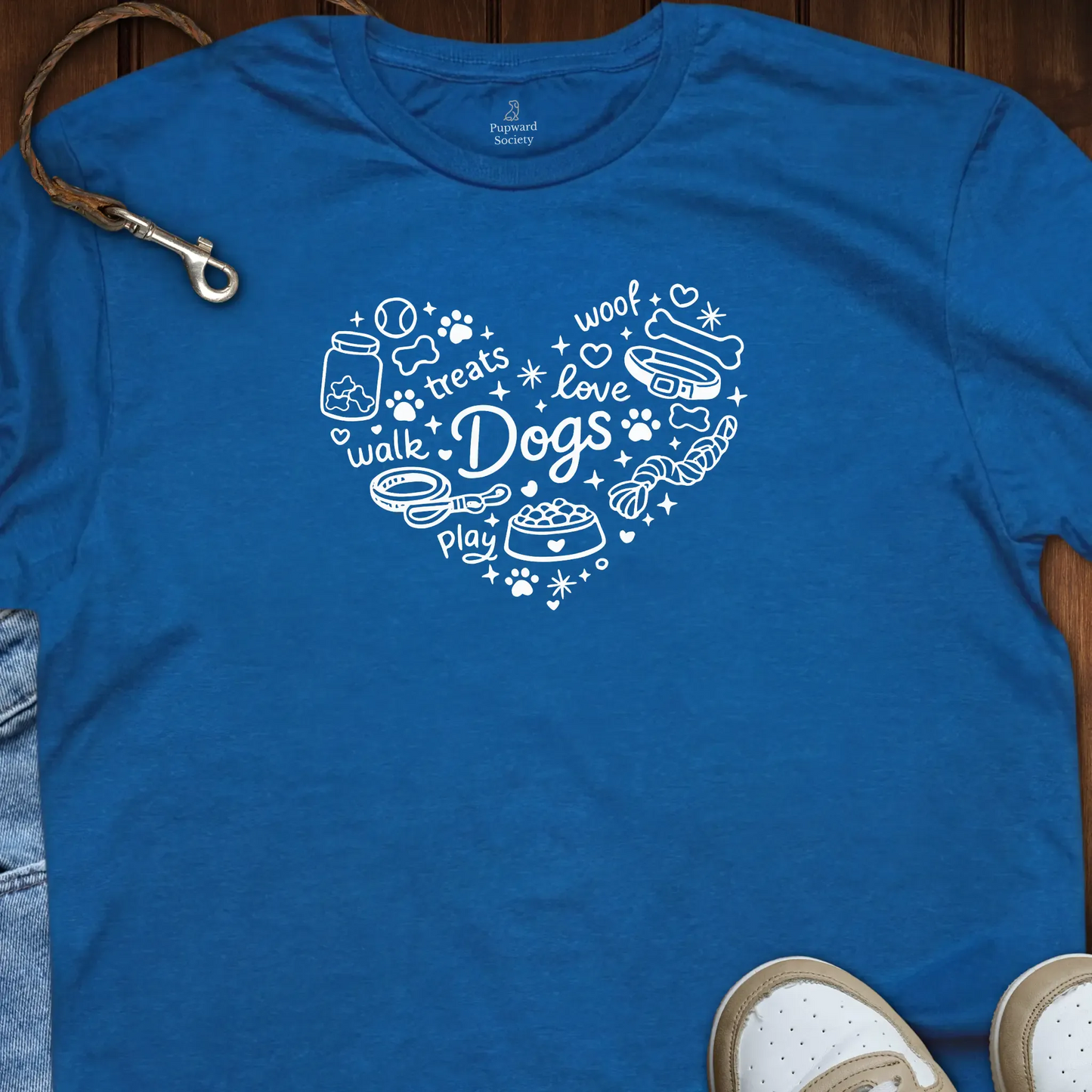 Dog Accessories Heart Collage T-Shirt