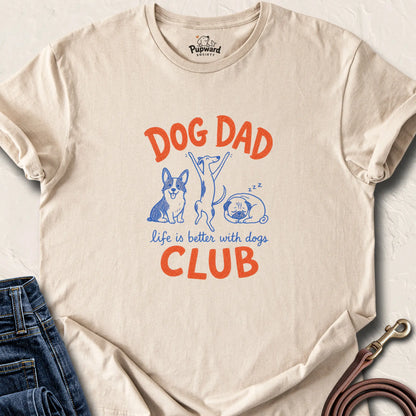 Dog Dad Club T-Shirt — Sand standard