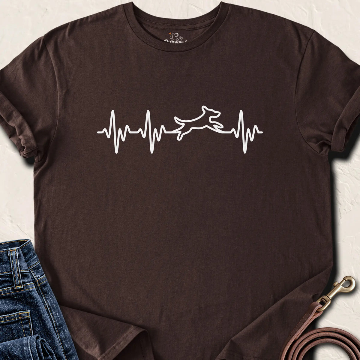 Dog Pulse Shirt — Dark Chocolate standard