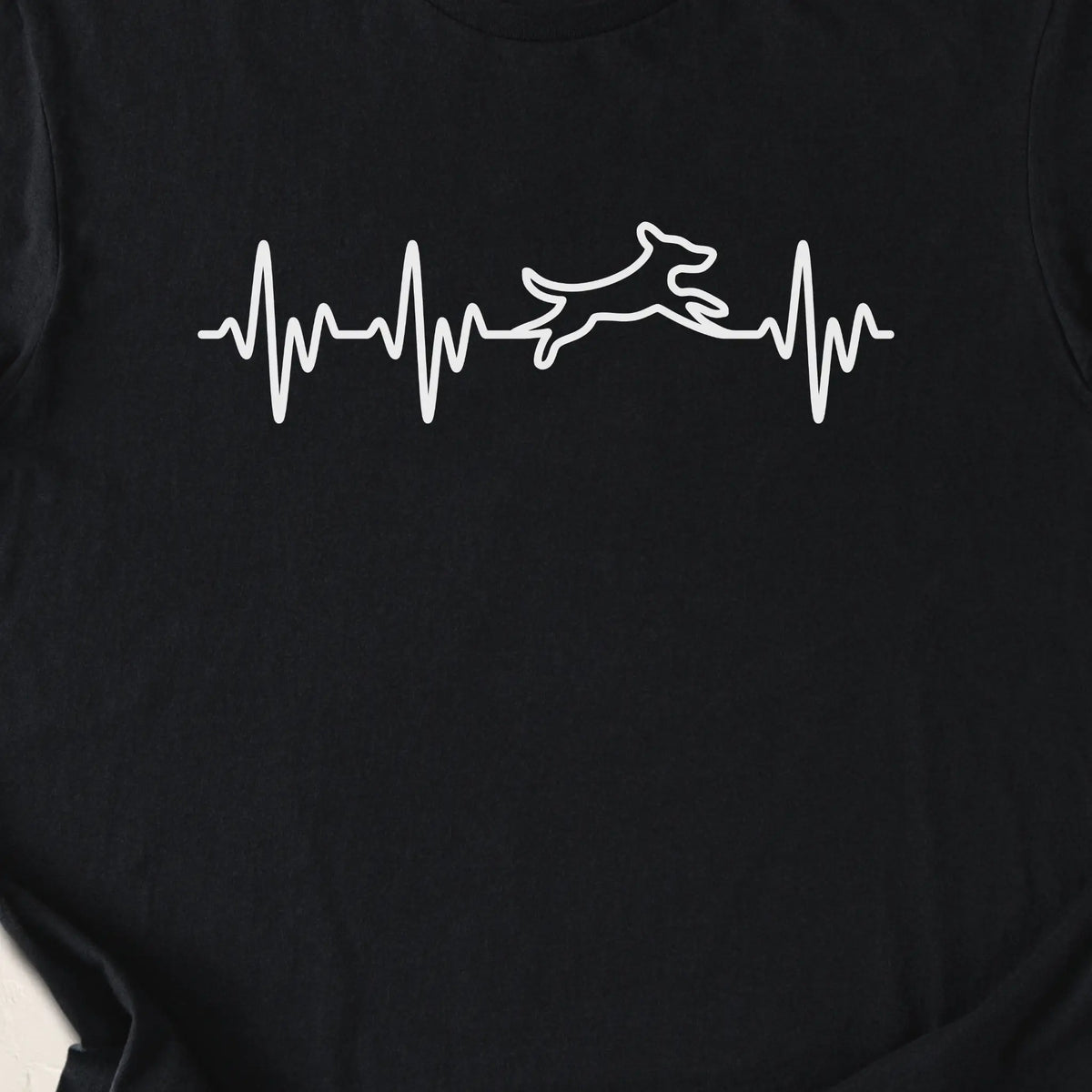 Dog Pulse Shirt — Black zoomed