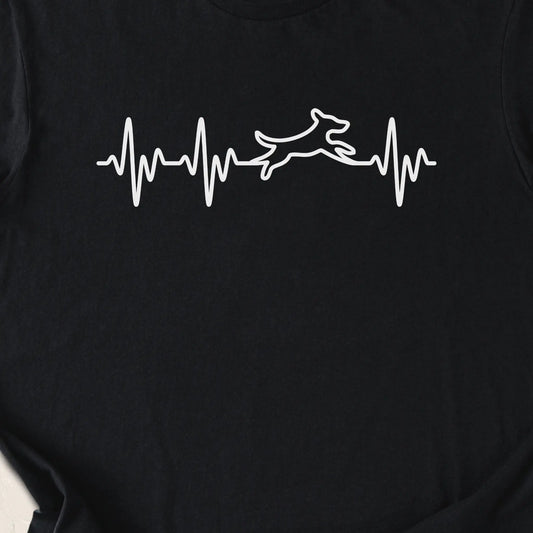 Dog Pulse Shirt — Black zoomed