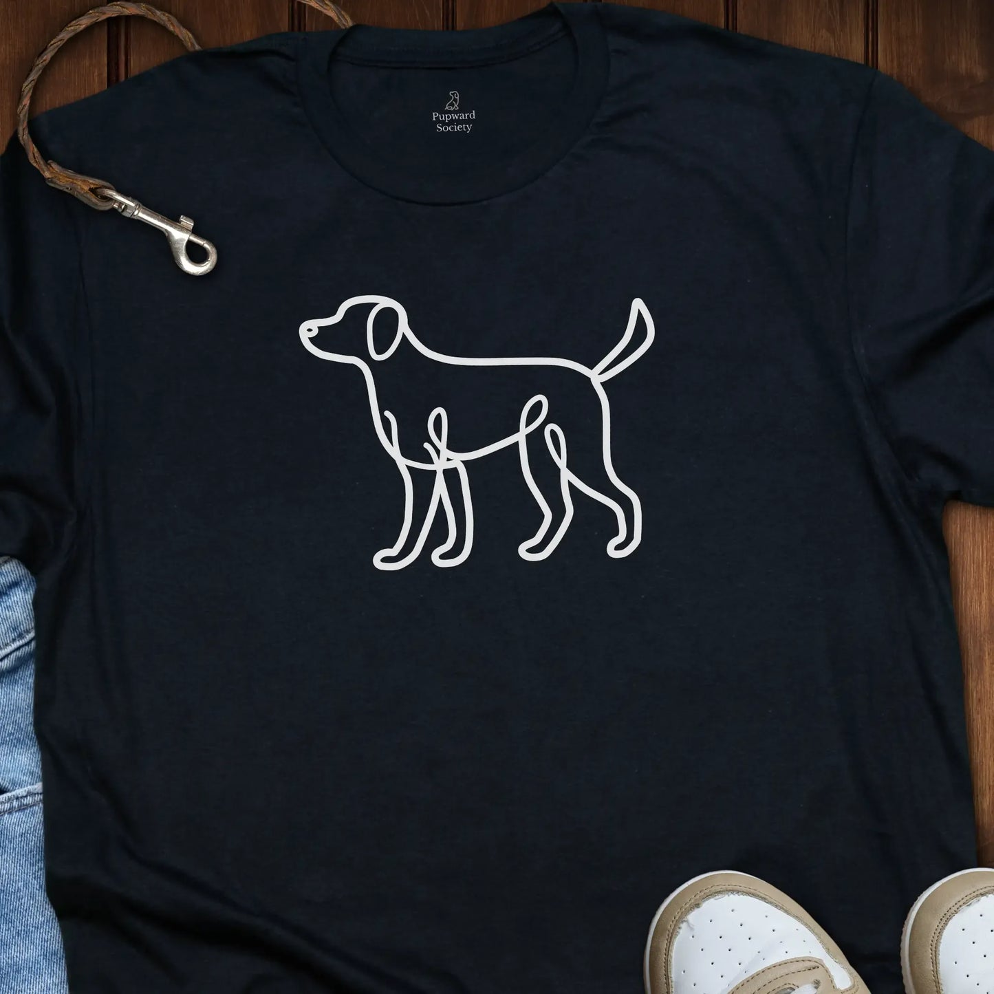 Dog Line Art T-Shirt