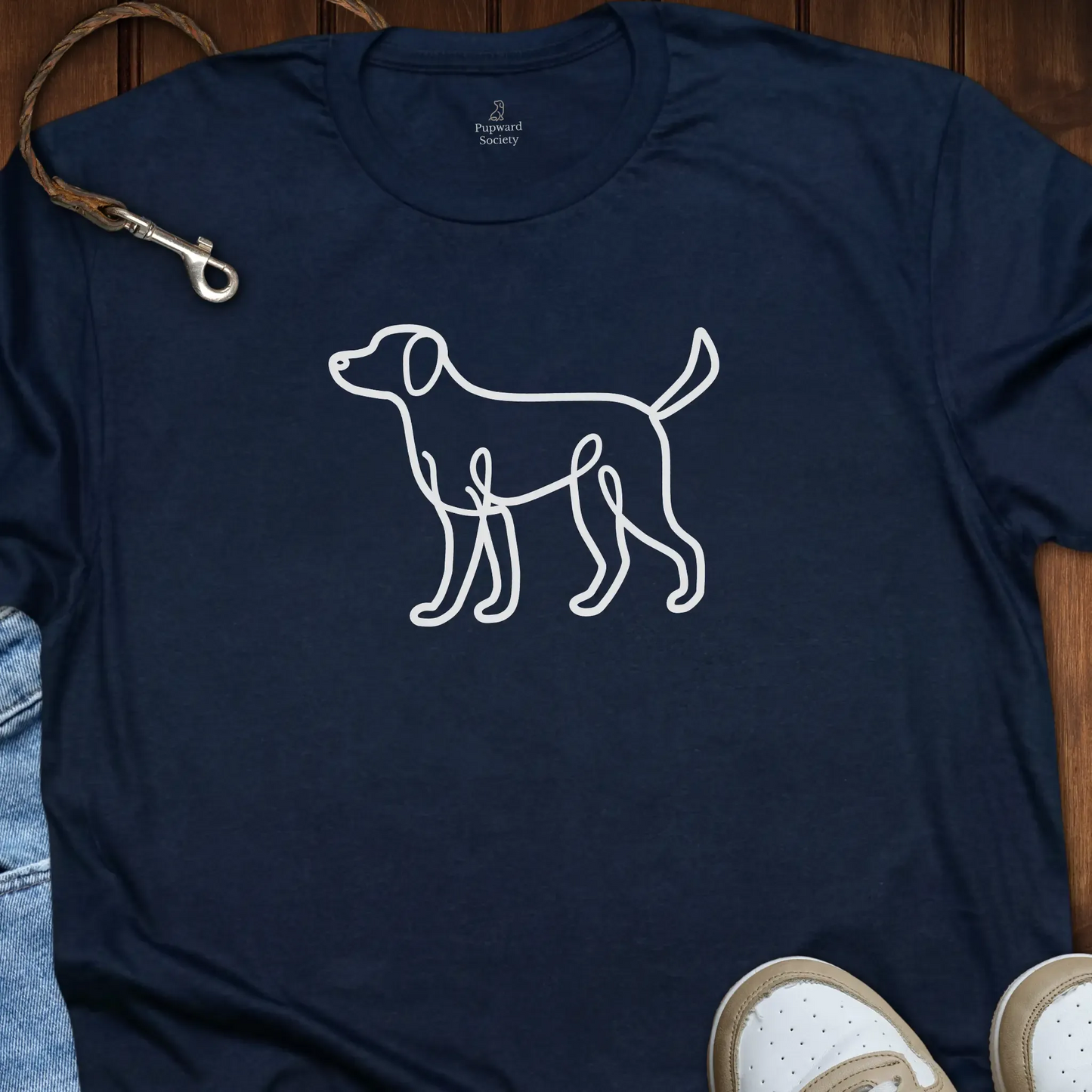 Dog Line Art T-Shirt