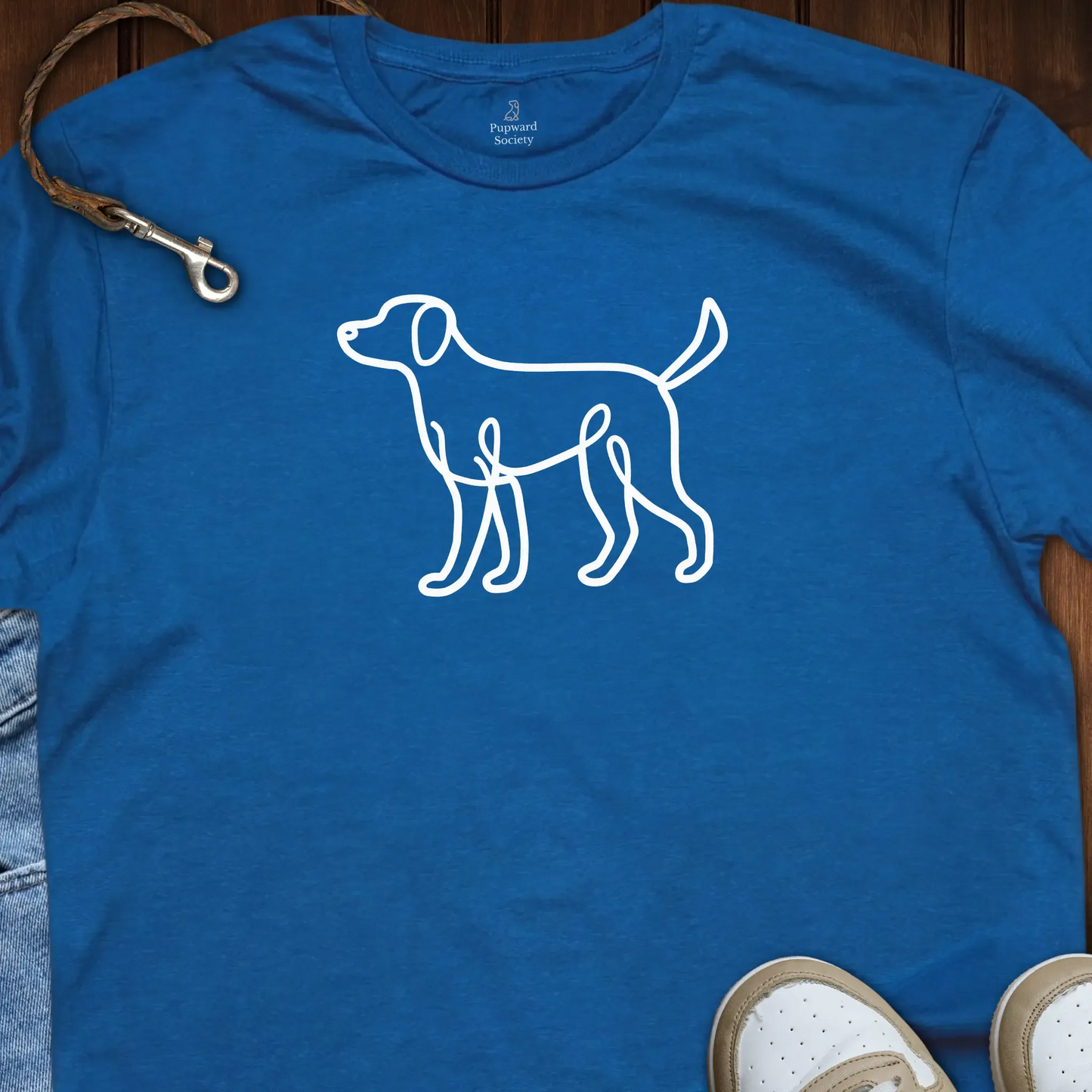 Dog Line Art T-Shirt