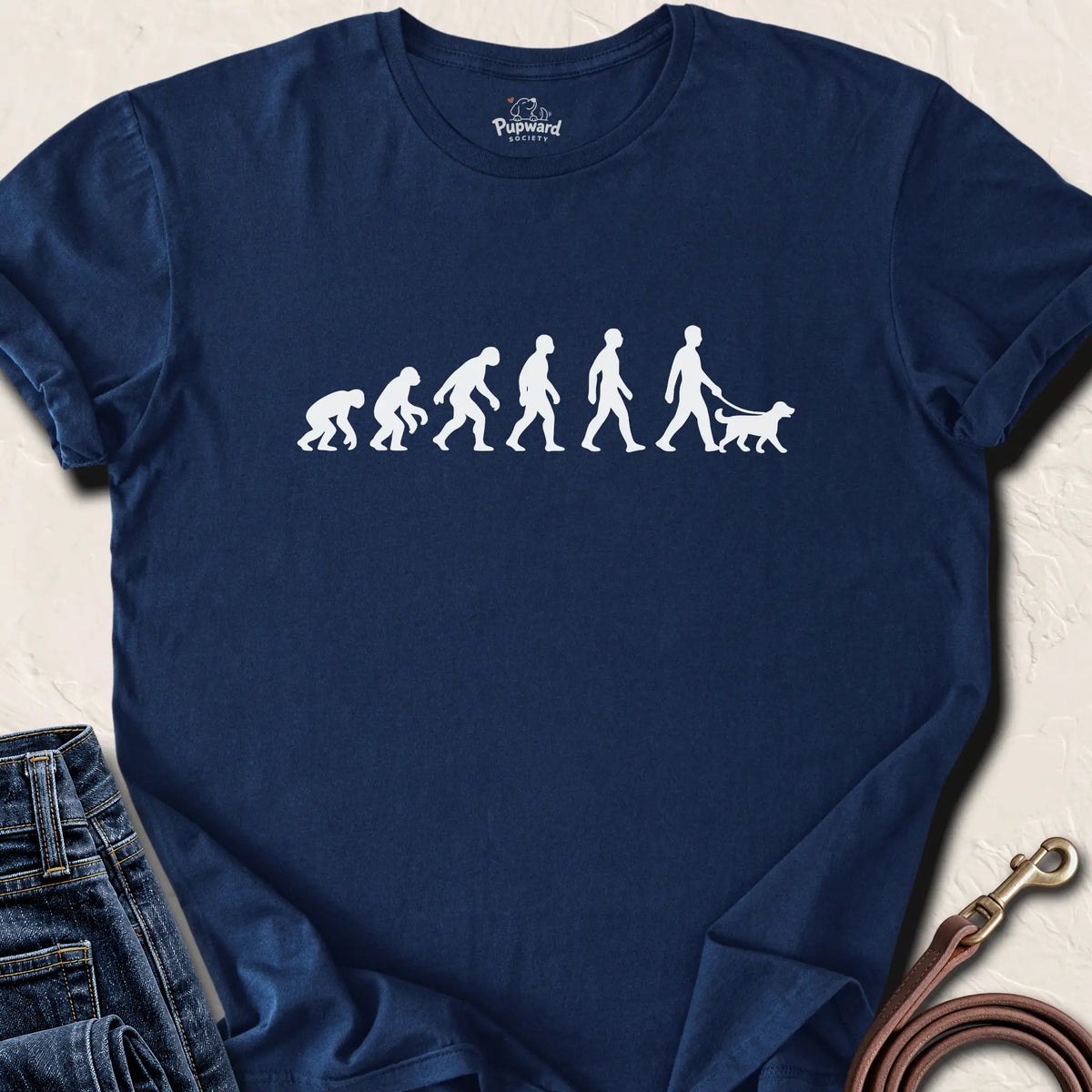 Dog Walking Evolution — Navy standard