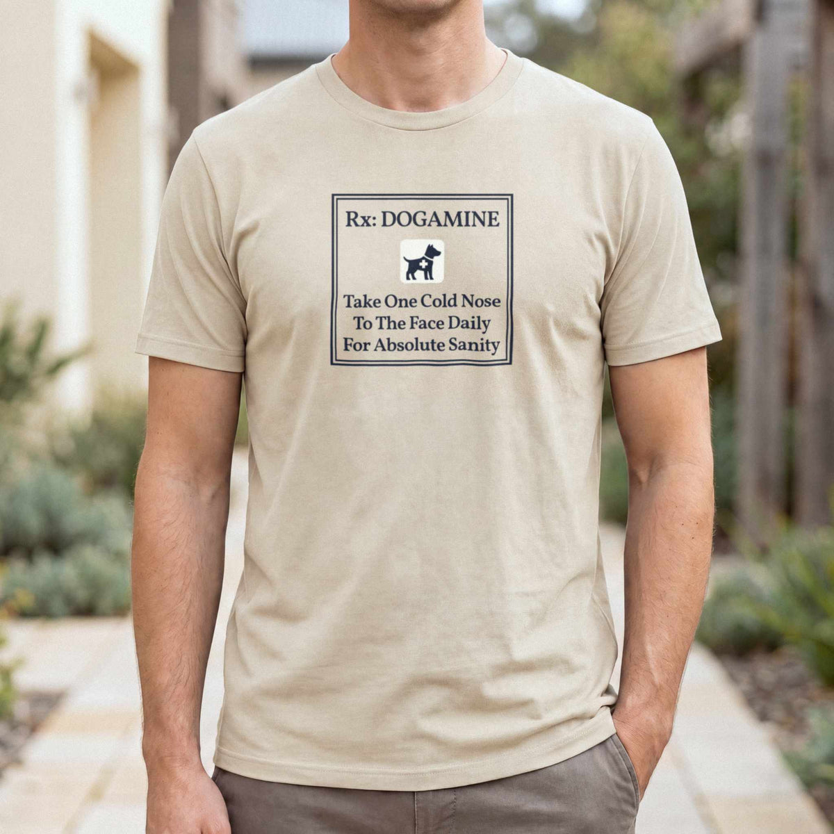 Dogamine Daily Dose T-Shirt — Sand male
