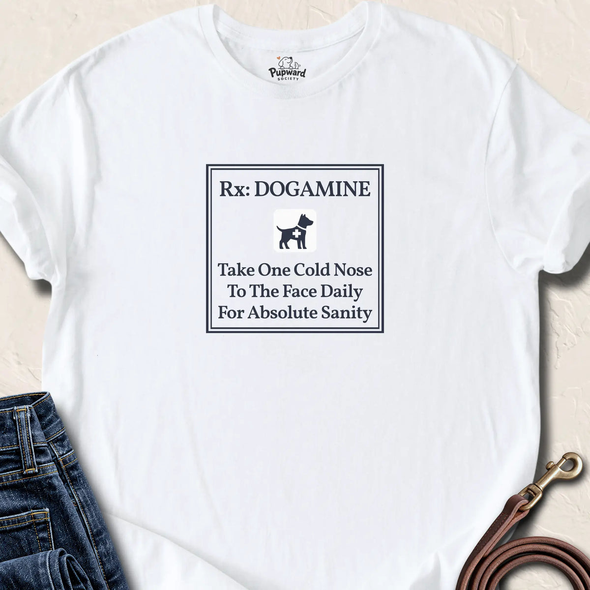 Dogamine Daily Dose T-Shirt — White standard
