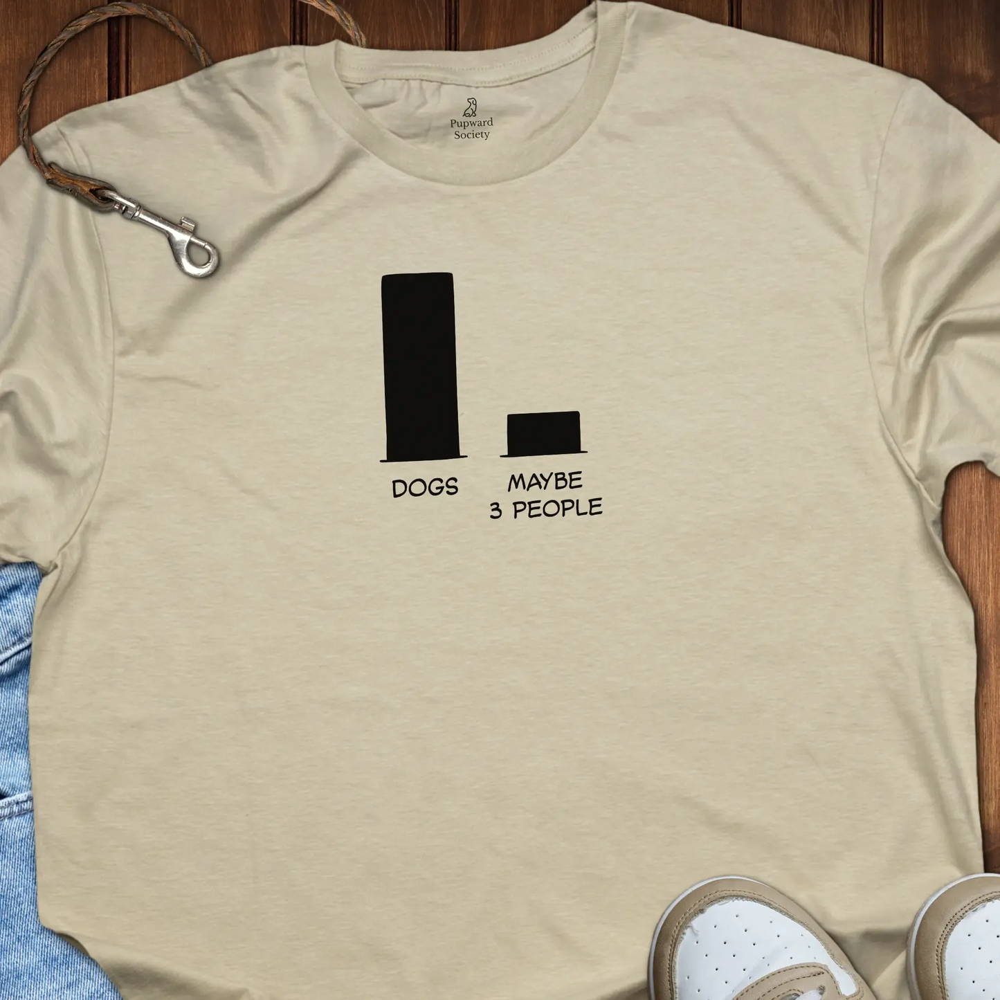 Dogs - Maybe 3 People Bar Comparison T-Shirt