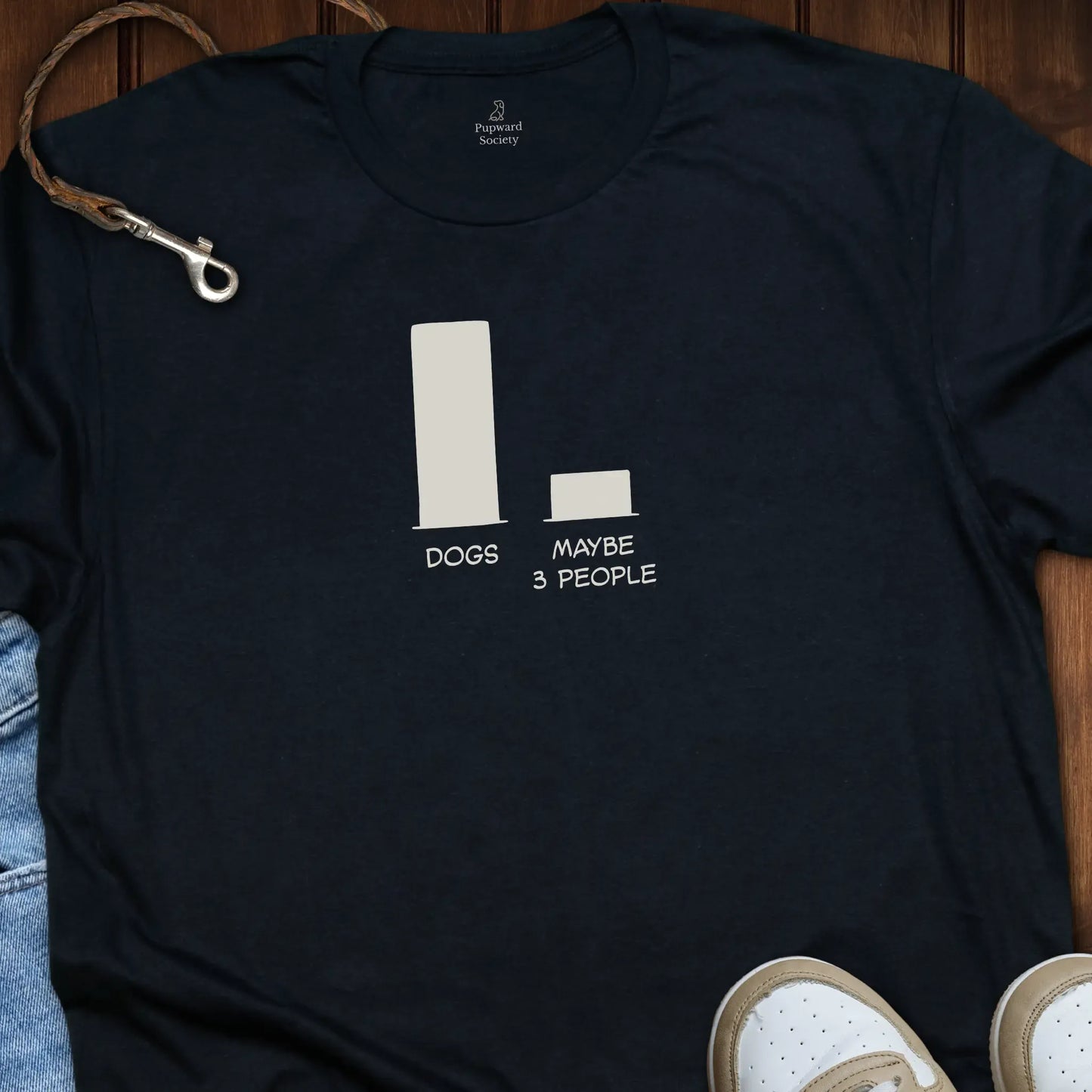 Dogs - Maybe 3 People Bar Comparison T-Shirt
