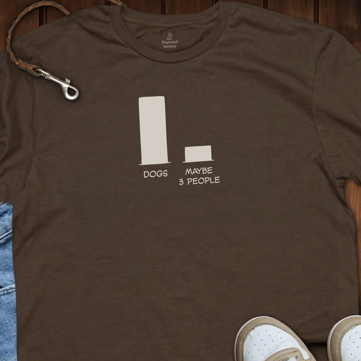 Dogs - Maybe 3 People Bar Comparison T-Shirt