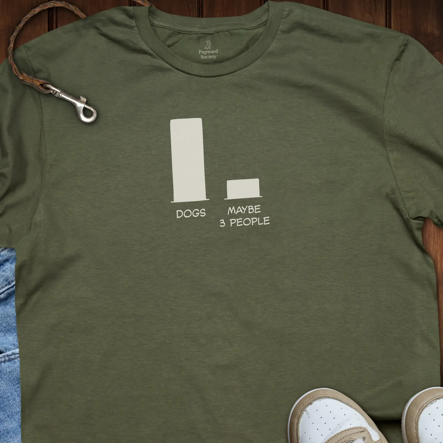 Dogs - Maybe 3 People Bar Comparison T-Shirt