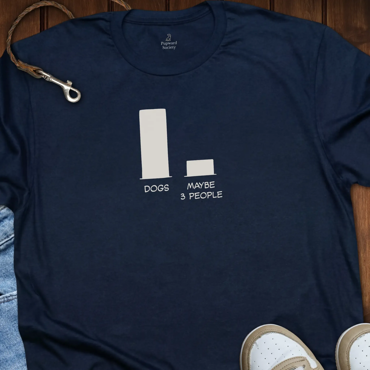 Dogs - Maybe 3 People Bar Comparison T-Shirt