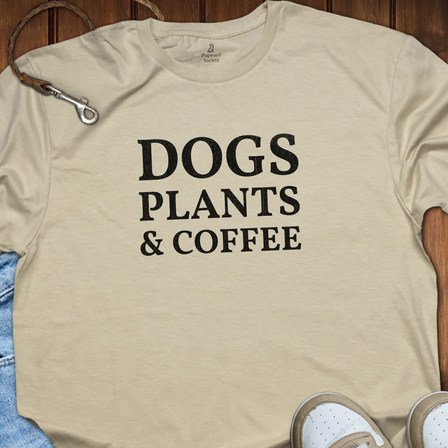 Dogs, Plants & Coffee T-Shirt