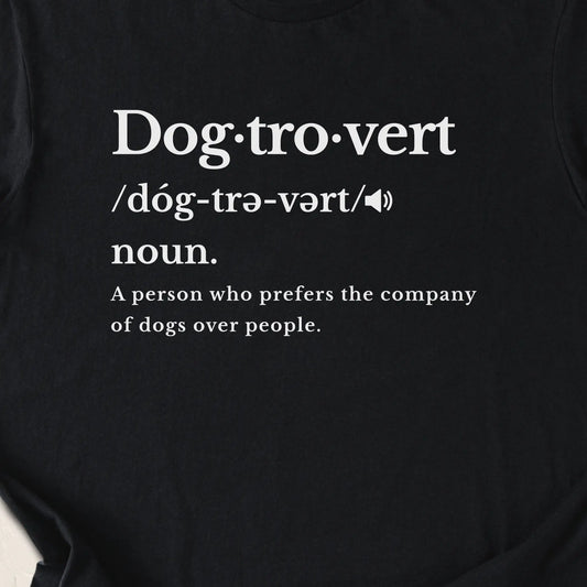Dogtrovert — Black zoomed