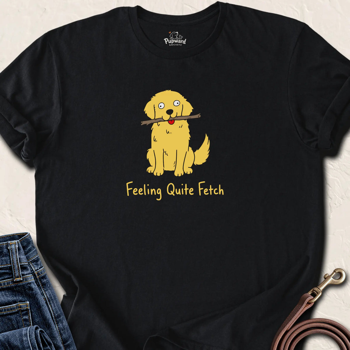 Feeling Quite Fetch T-Shirt — Black standard