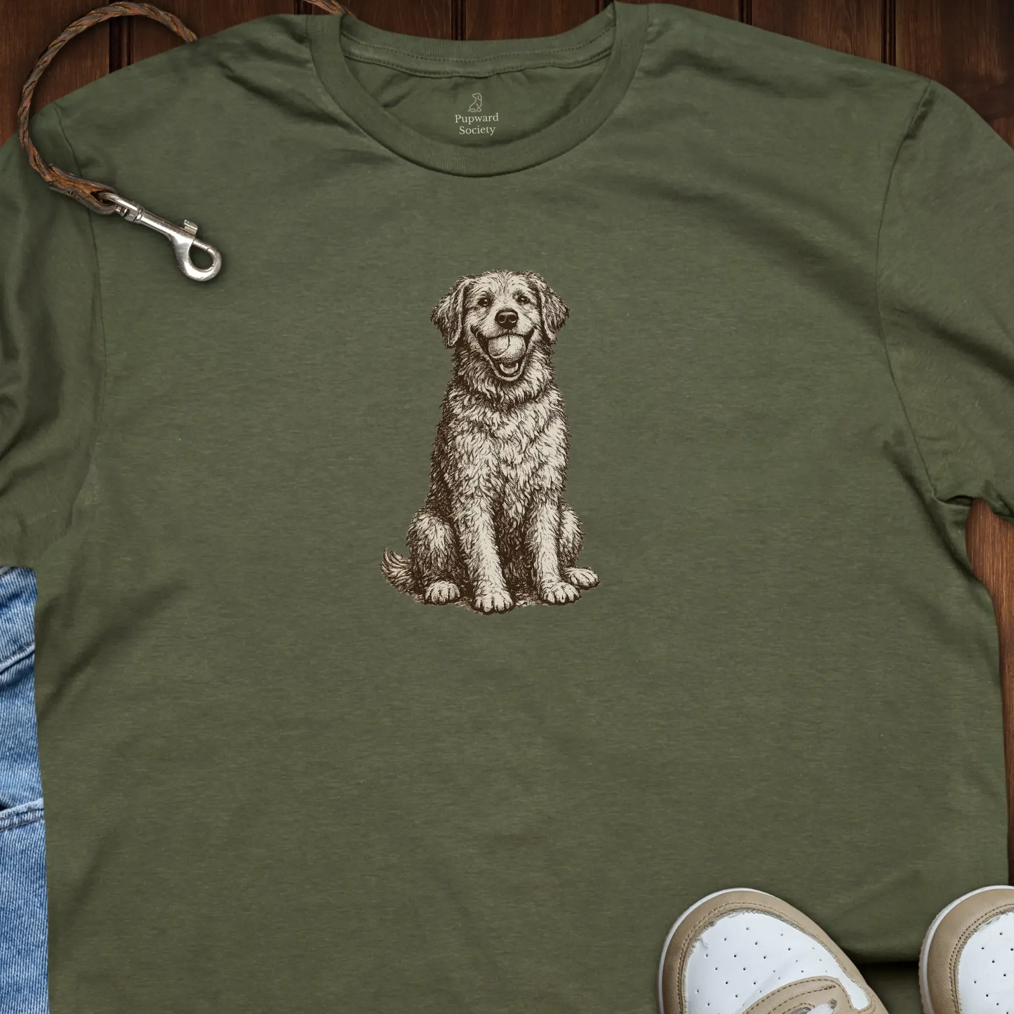 Golden Retriever Holding Ball T-Shirt
