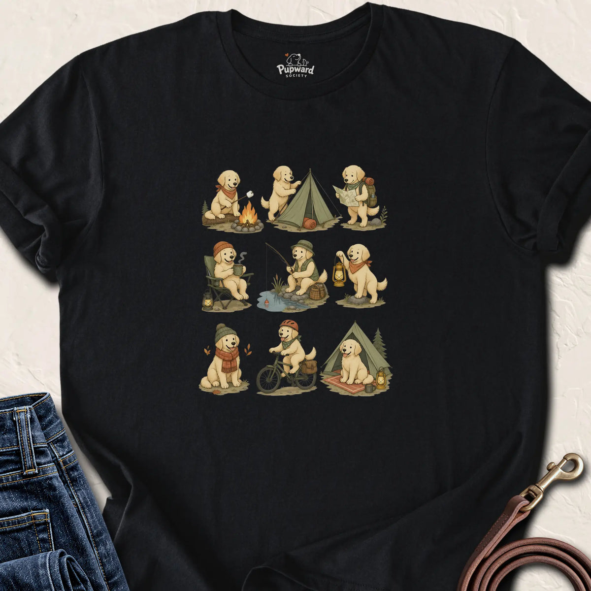 Golden Things T-Shirt — Black standard