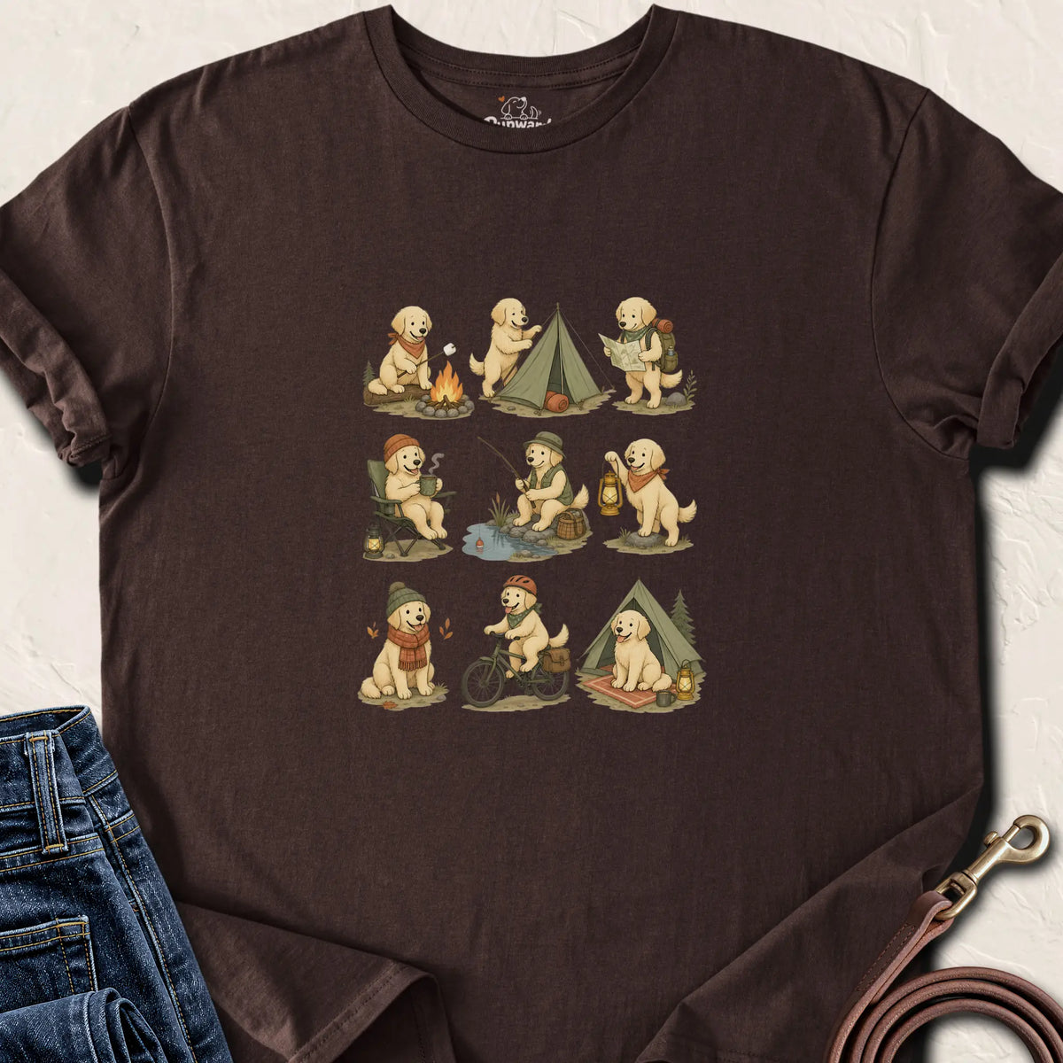 Golden Things T-Shirt — Dark Chocolate standard