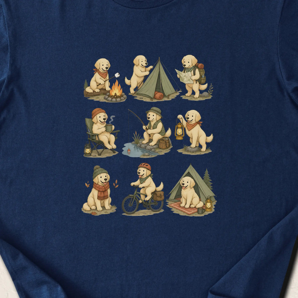 Golden Things T-Shirt — Navy zoomed