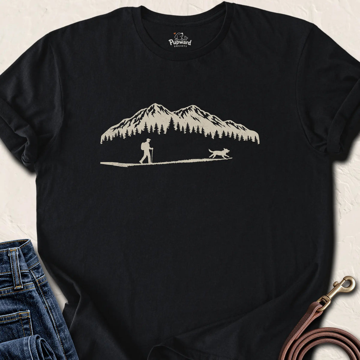 Hiking With Dog — Black standard