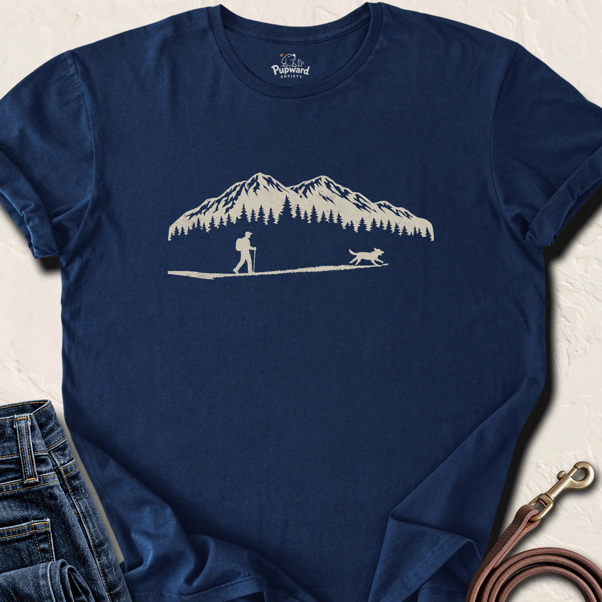 Hiking With Dog — Navy standard