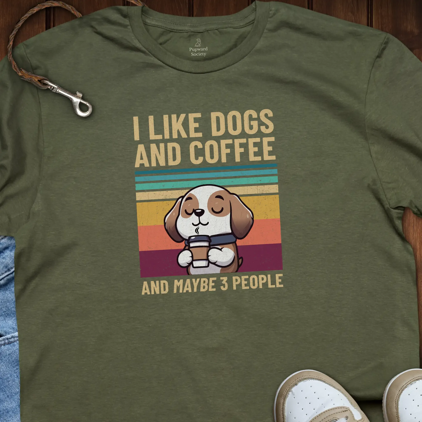 I Like Dogs n Coffee and Maybe 3 People T-Shirt