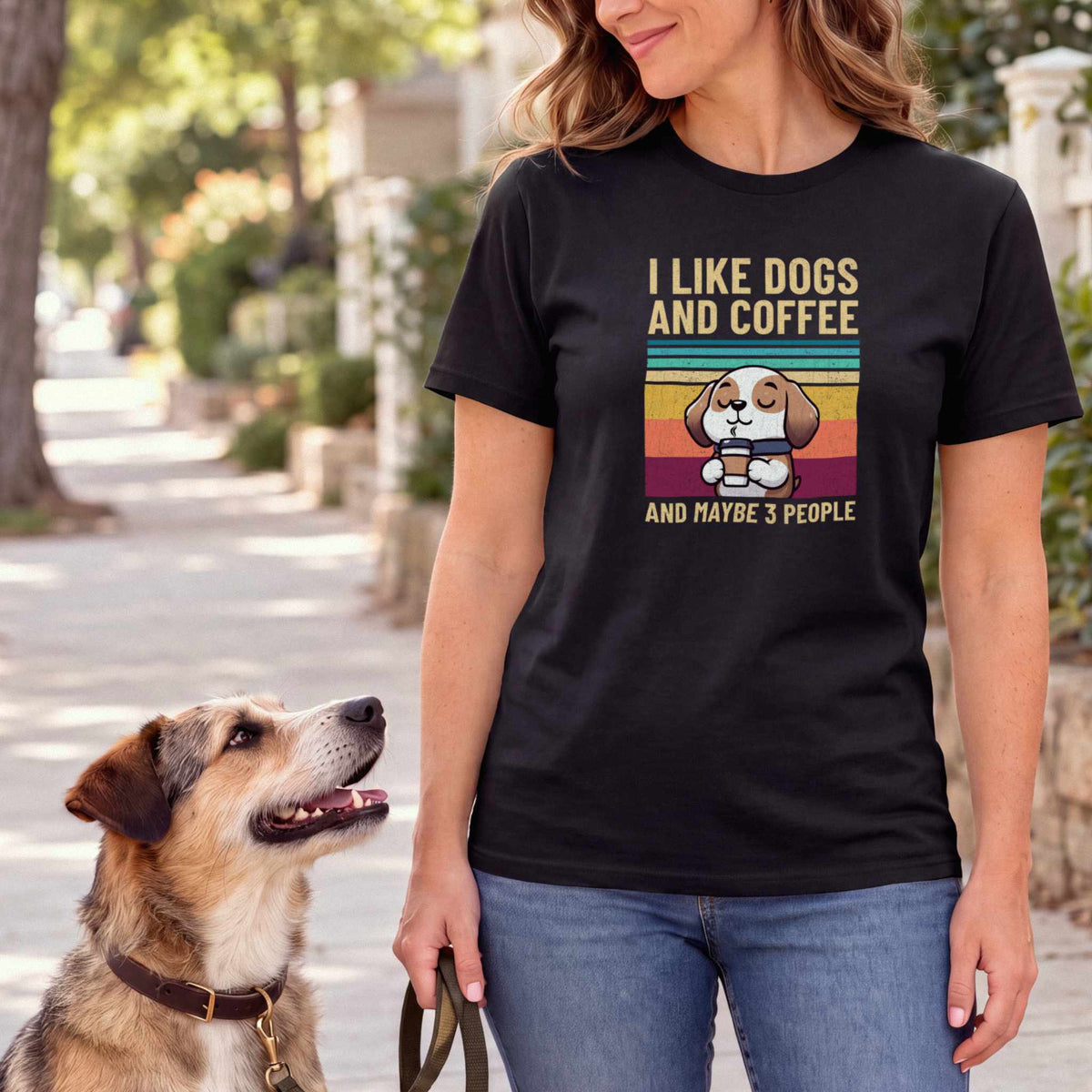 I Like Dogs n Coffee and Maybe 3 People — Black female