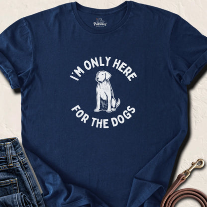 I'm Only Here For The Dogs — Navy standard