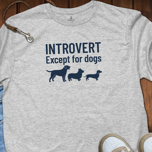Introvert Except For Dogs Shirt