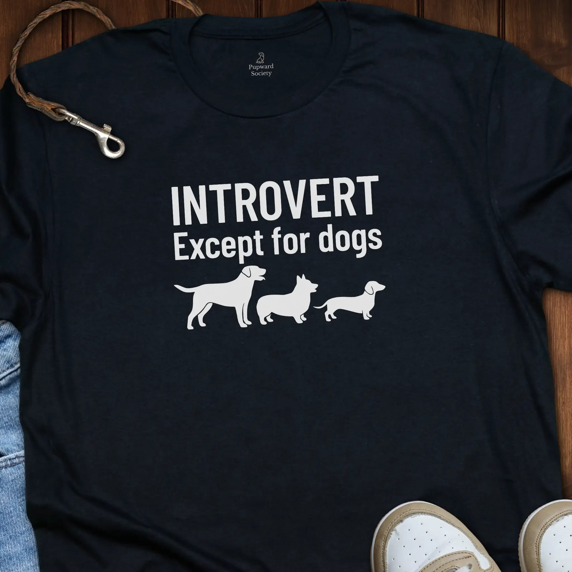Introvert Except For Dogs T-Shirt