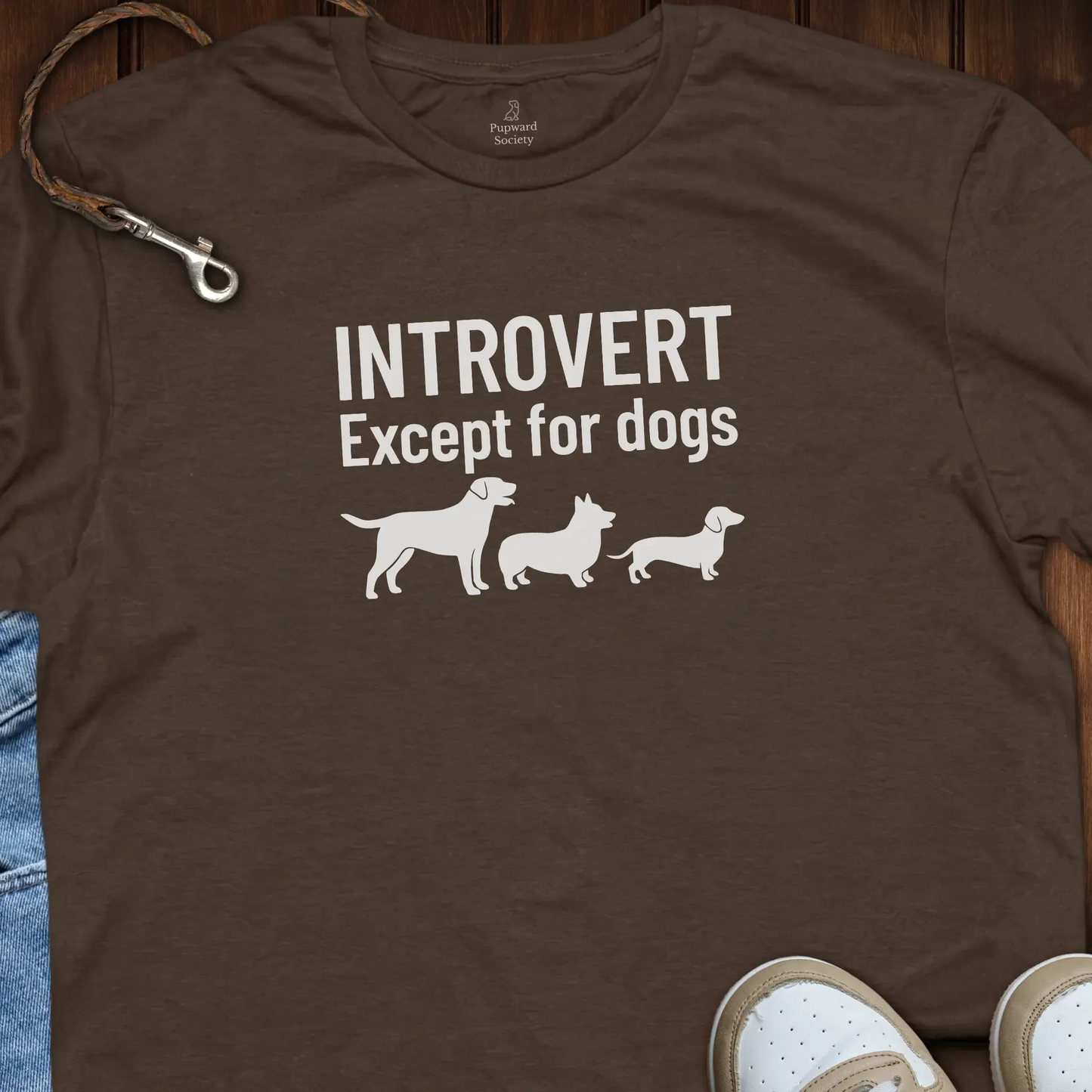 Introvert Except For Dogs T-Shirt