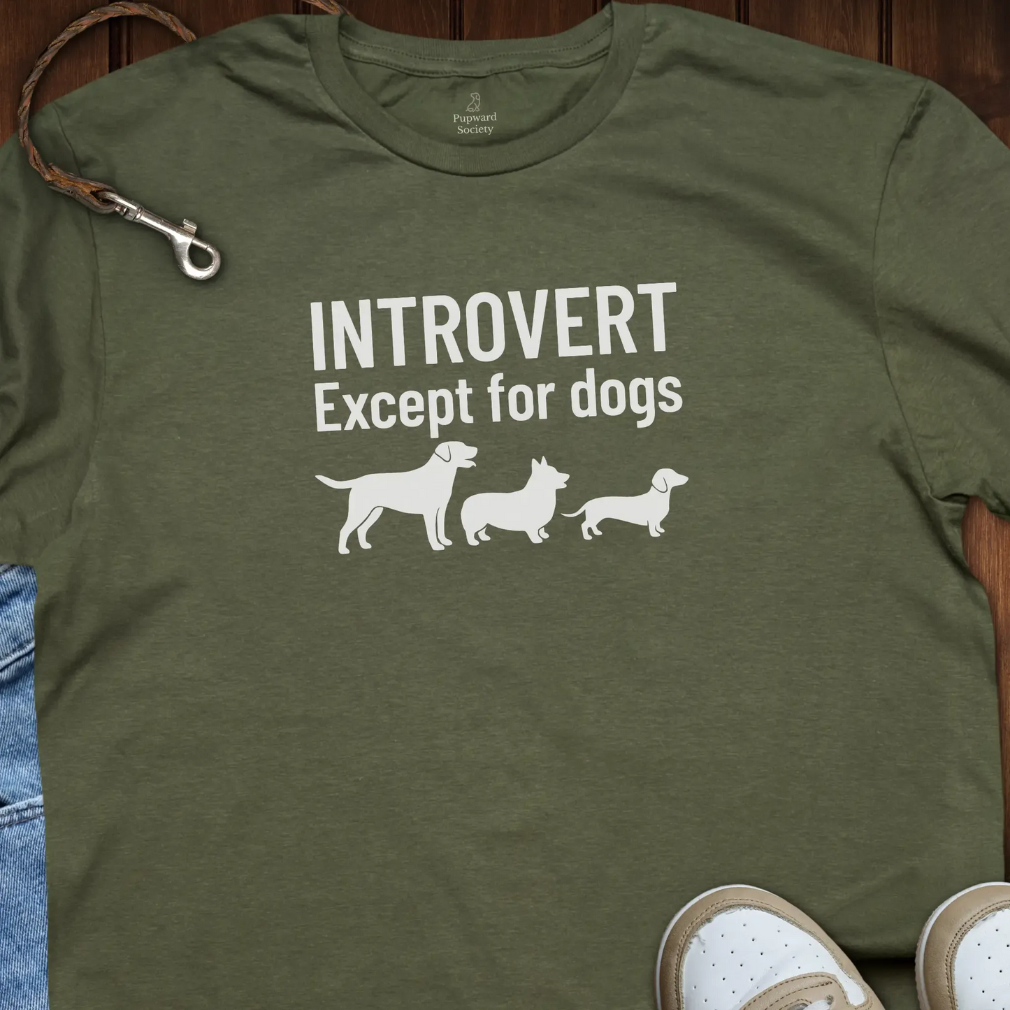 Introvert Except For Dogs T-Shirt