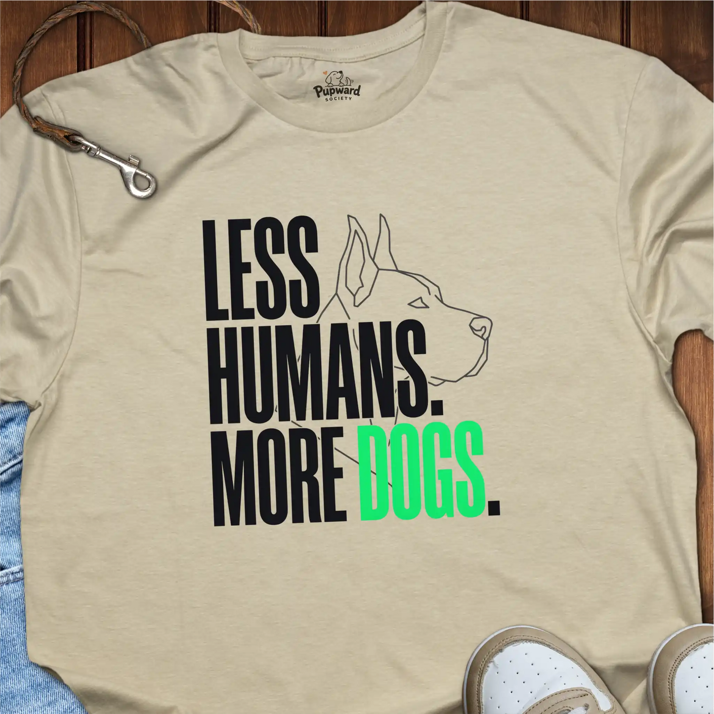 Less Humans More Dogs T-Shirt