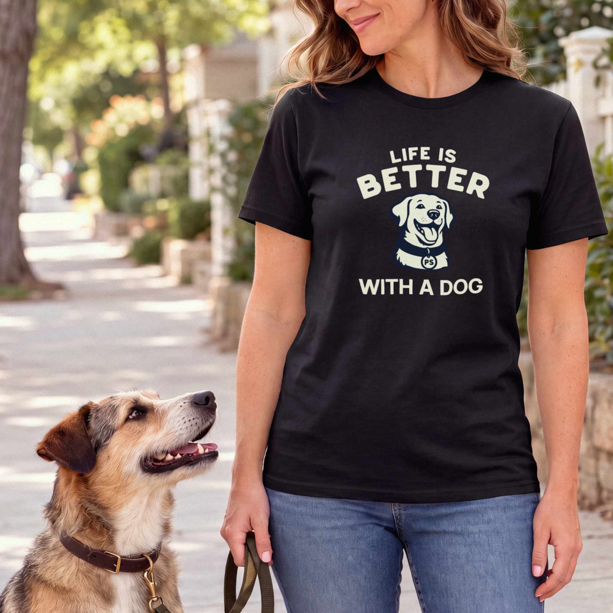 Life is Better With A Dog — Black female